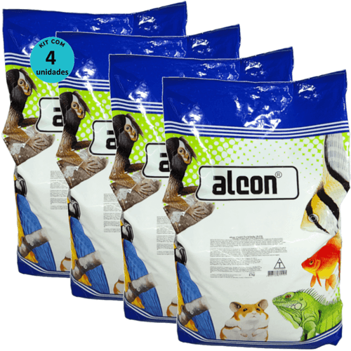 Alcon Club Farinhada 18-PB 5Kg Para Aves Ornamentais Kit Com 4